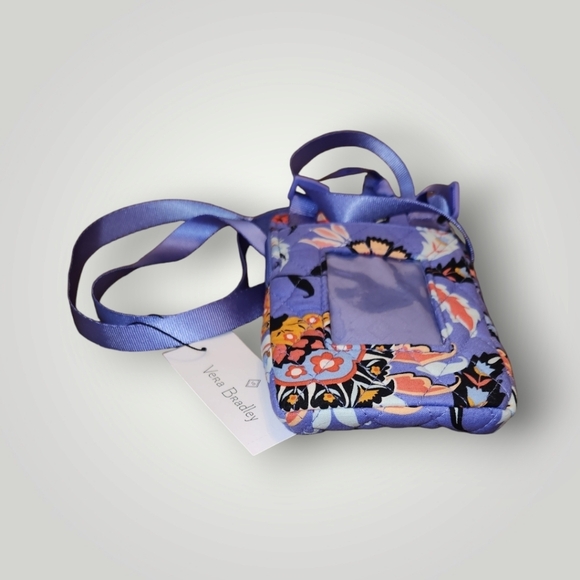 Vera Bradley Lighten Up RFID Mini Cellphone Crossbody Bag Mural floral - Picture 5 of 7